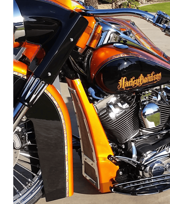 AF KUSTOMS - COMPLETE SOFTAIL CHIN SPOILER 00-17